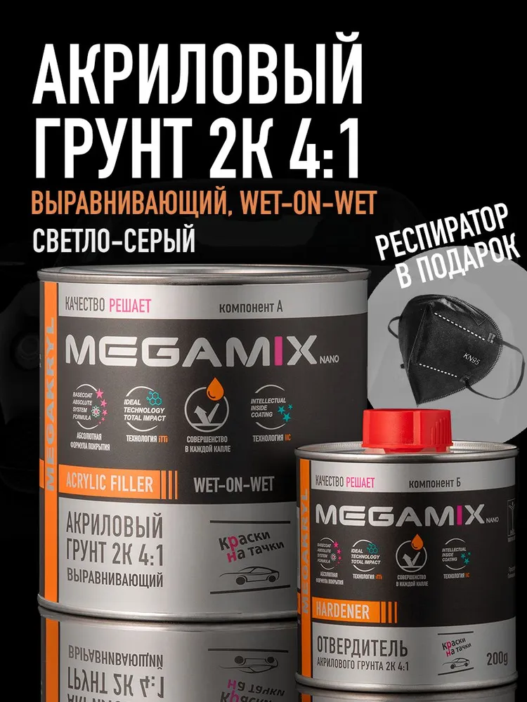 акриловый грунт мегамикс